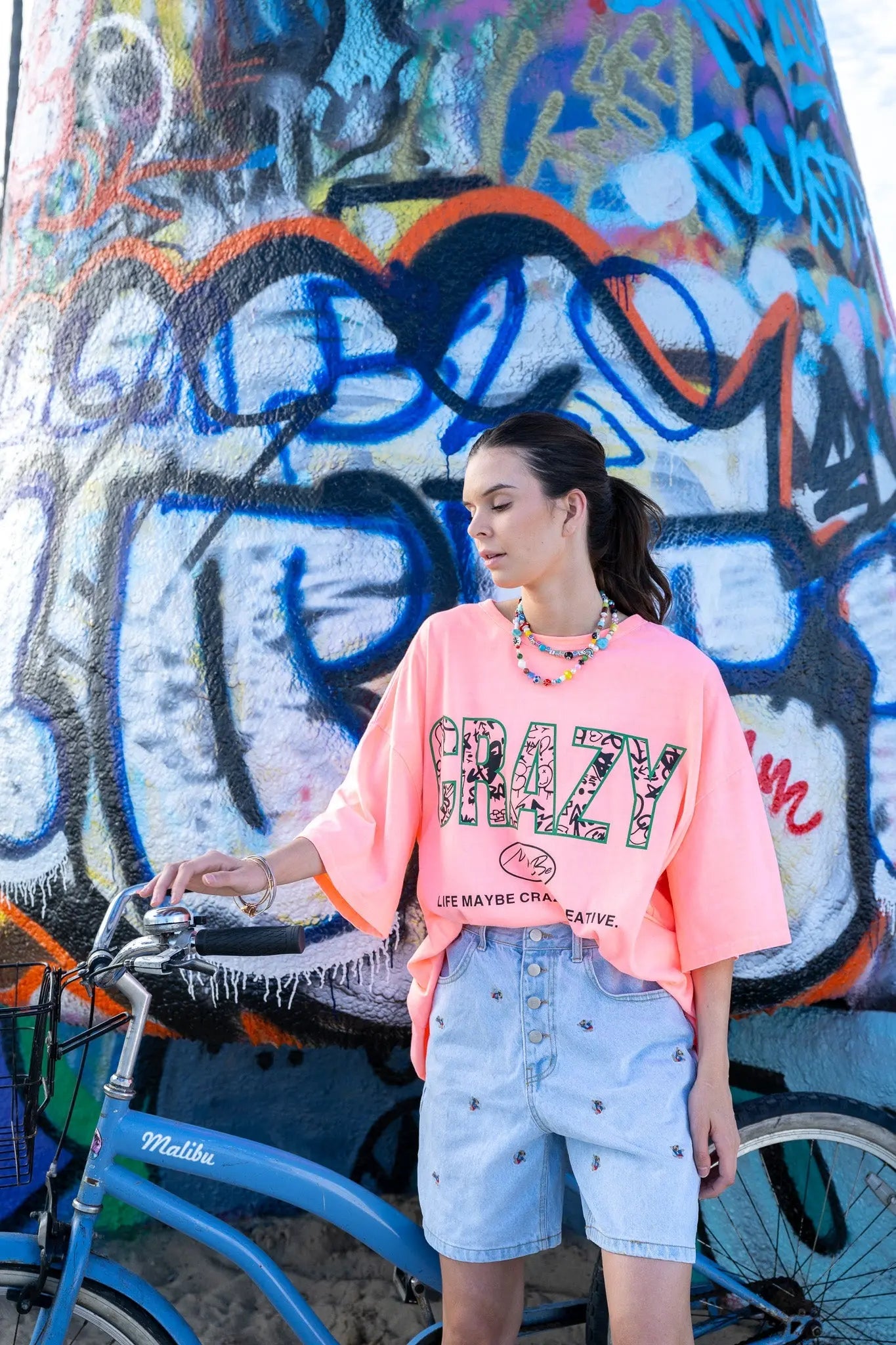 CRAZY LOGO Tee - Orange MaybeCrazy
