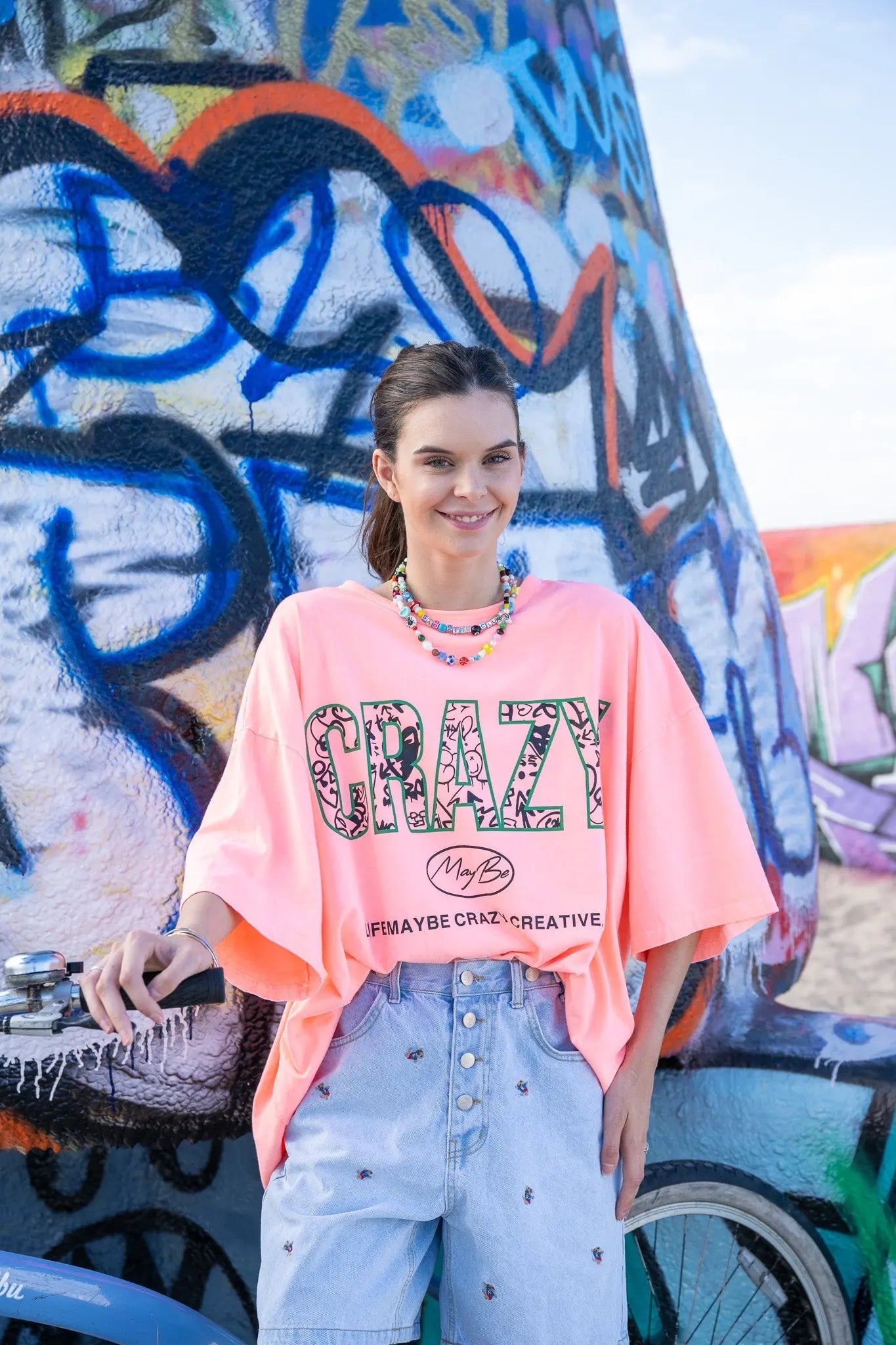 CRAZY LOGO Tee - Orange MaybeCrazy