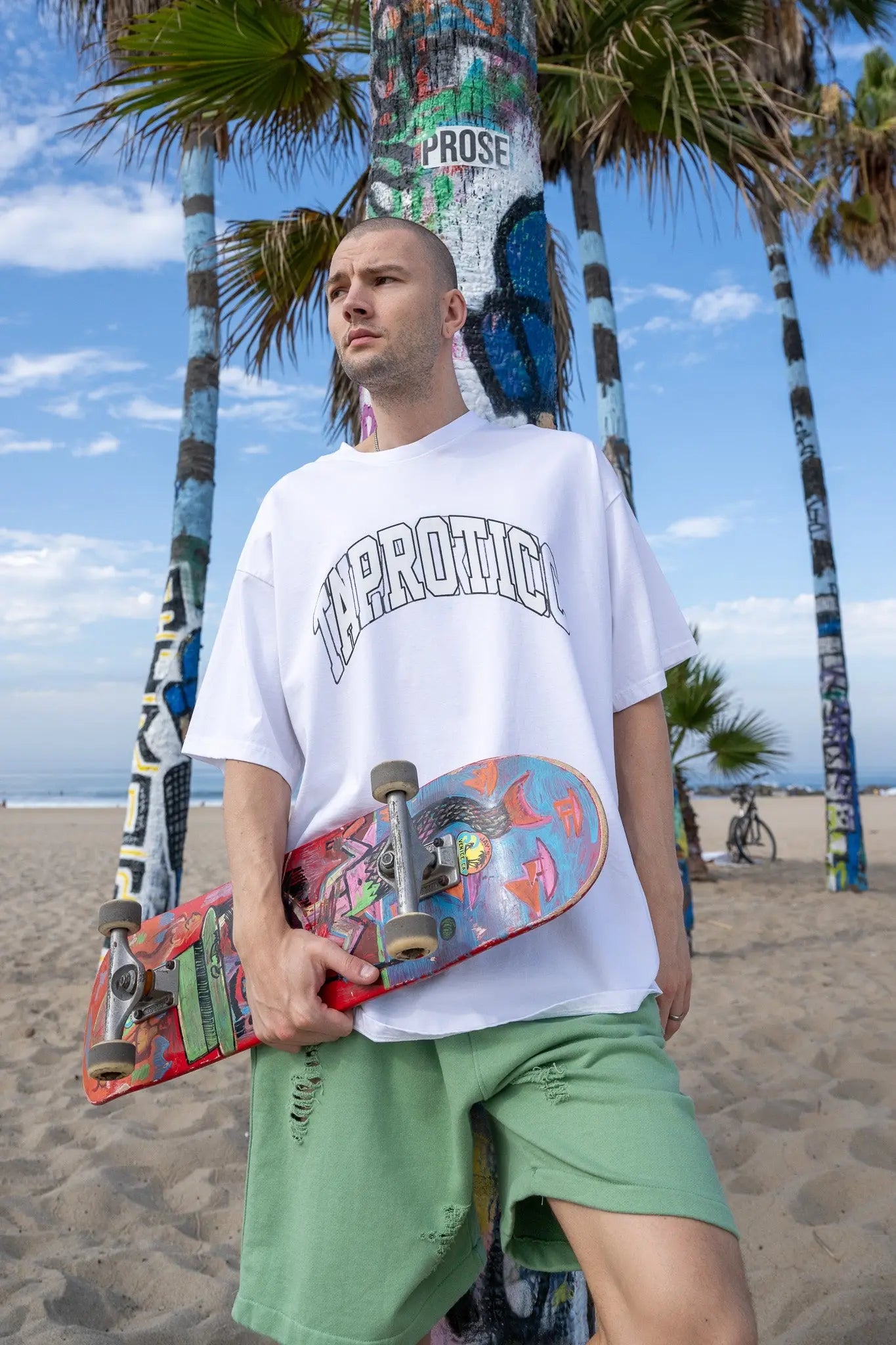 White Print Tee MaybeCrazy