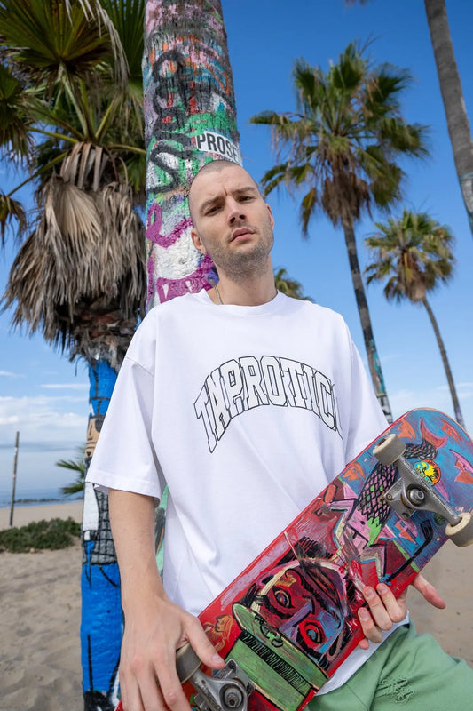 White Print Tee MaybeCrazy