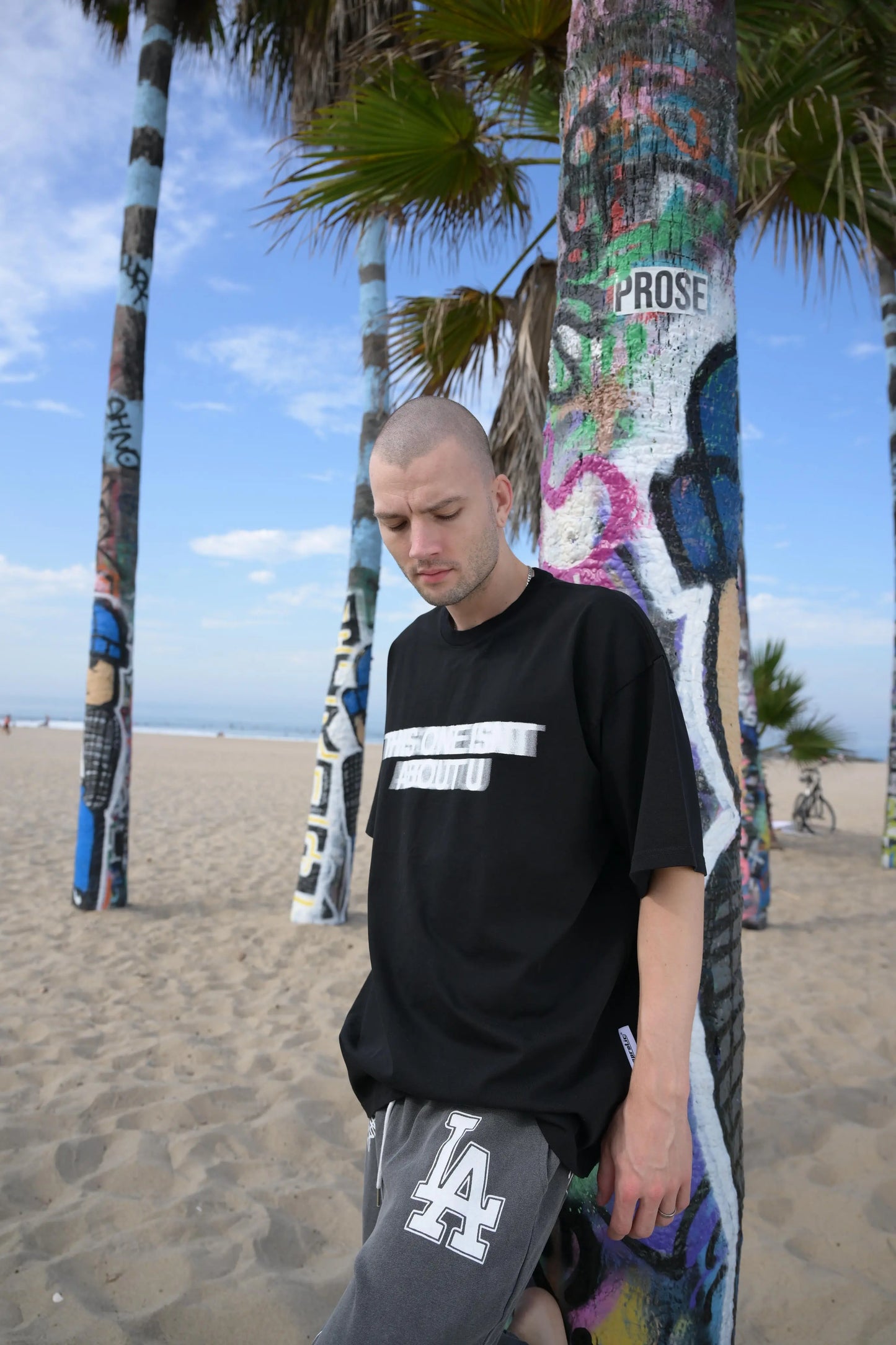 Black Print Tee MaybeCrazy