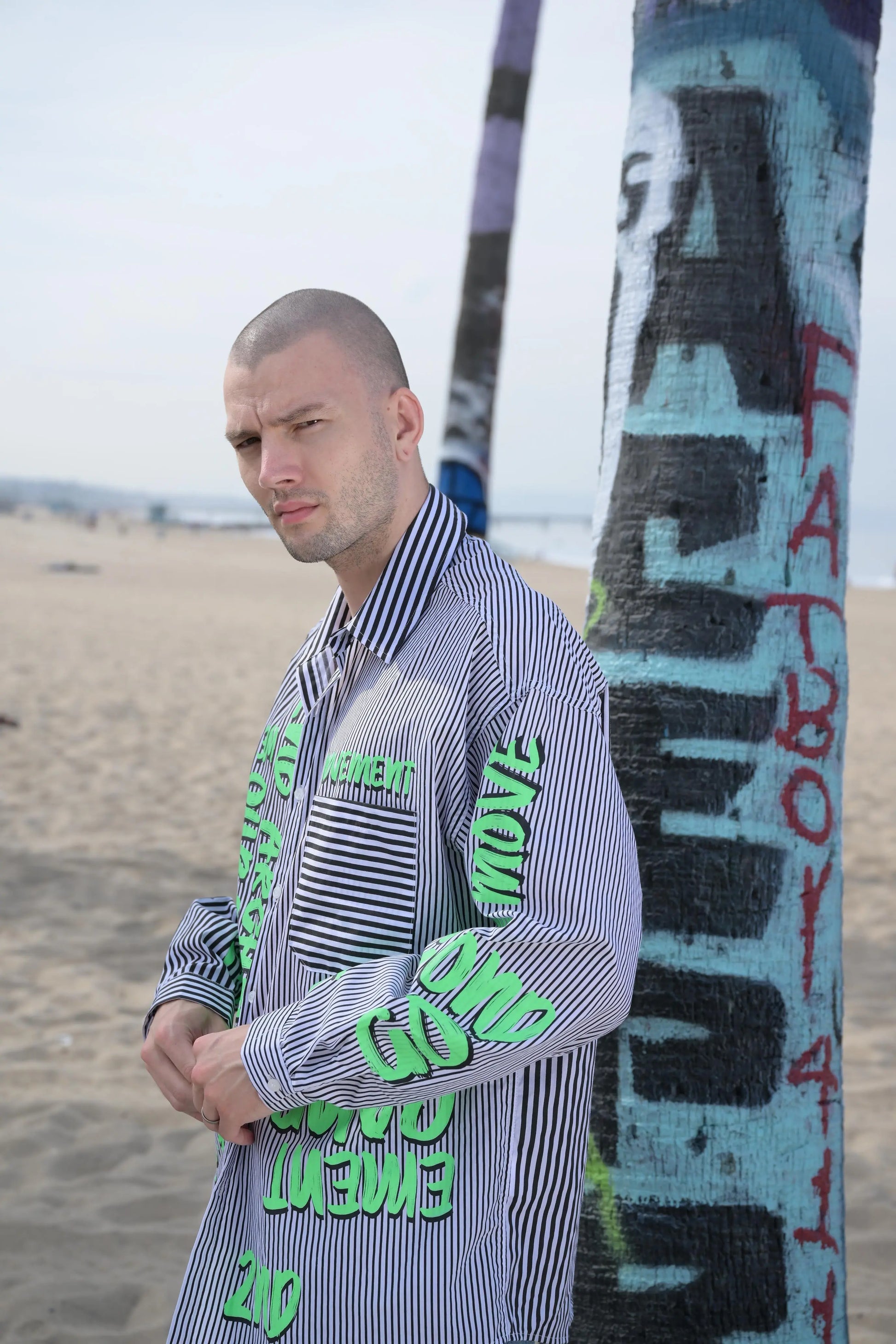 Hand-Printed Shirt MaybeCrazy