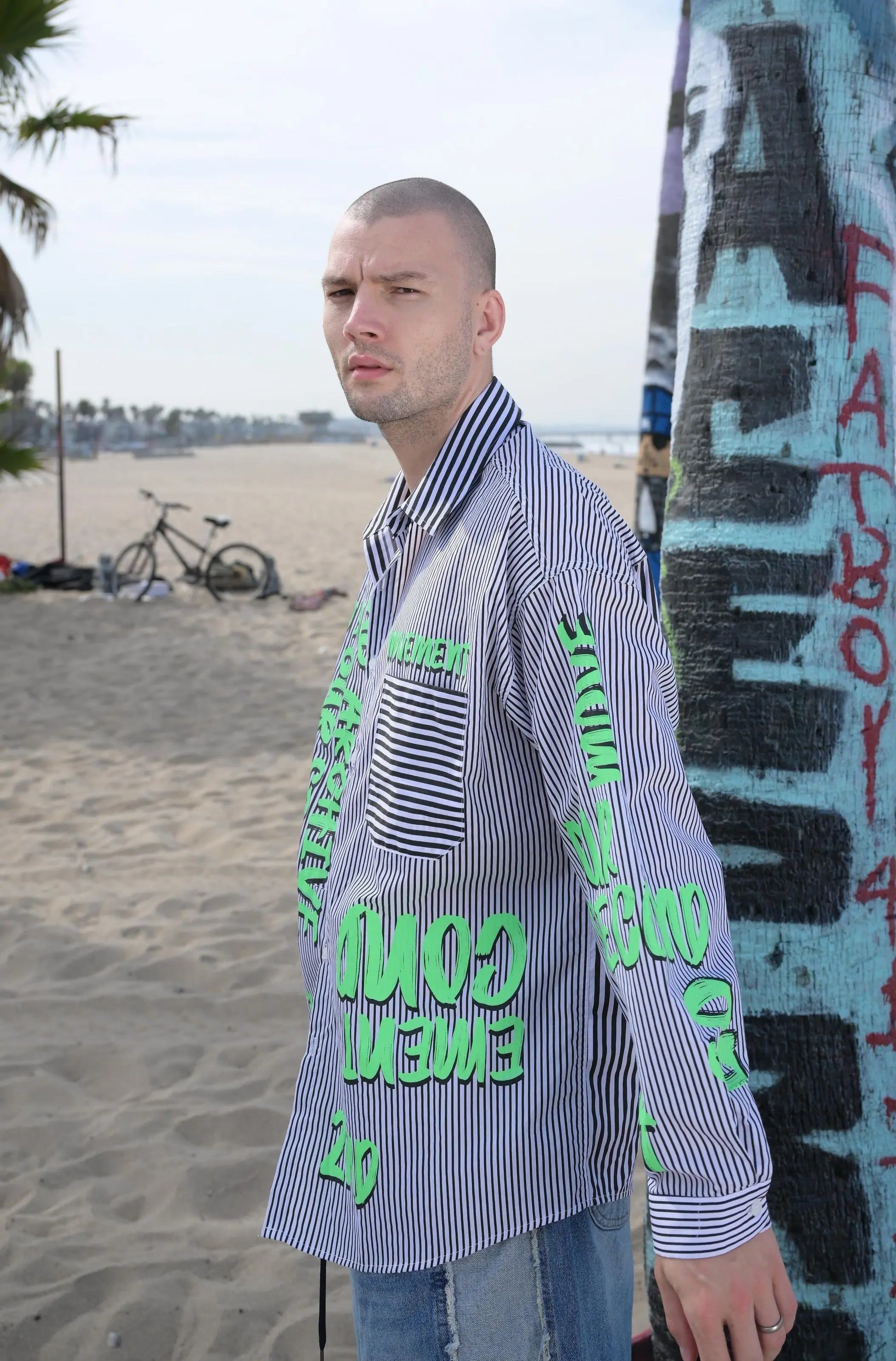 Hand-Printed Shirt MaybeCrazy