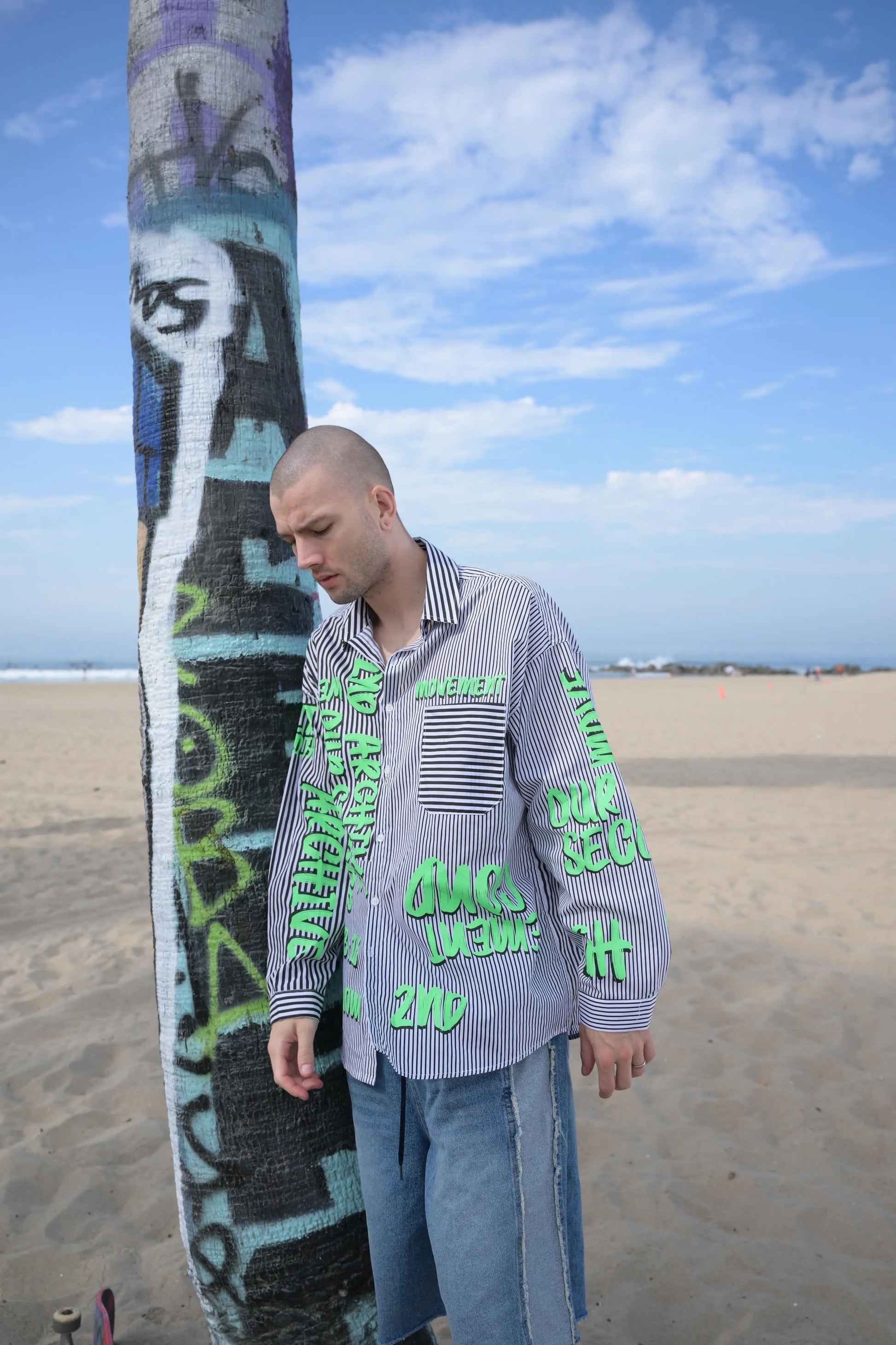 Hand-Printed Shirt MaybeCrazy