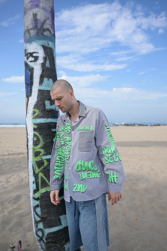 Hand-Printed Shirt MaybeCrazy
