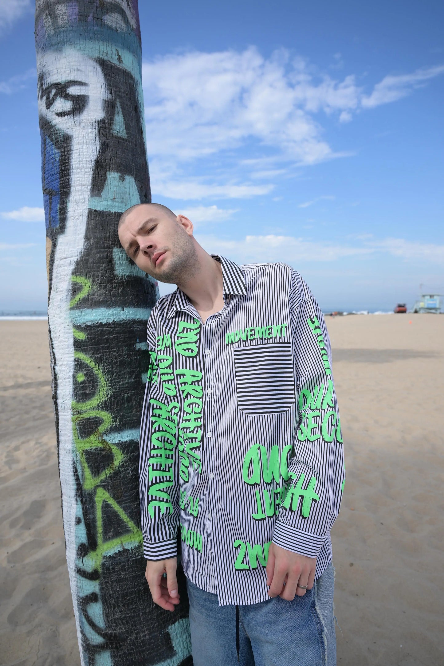 Hand-Printed Shirt MaybeCrazy
