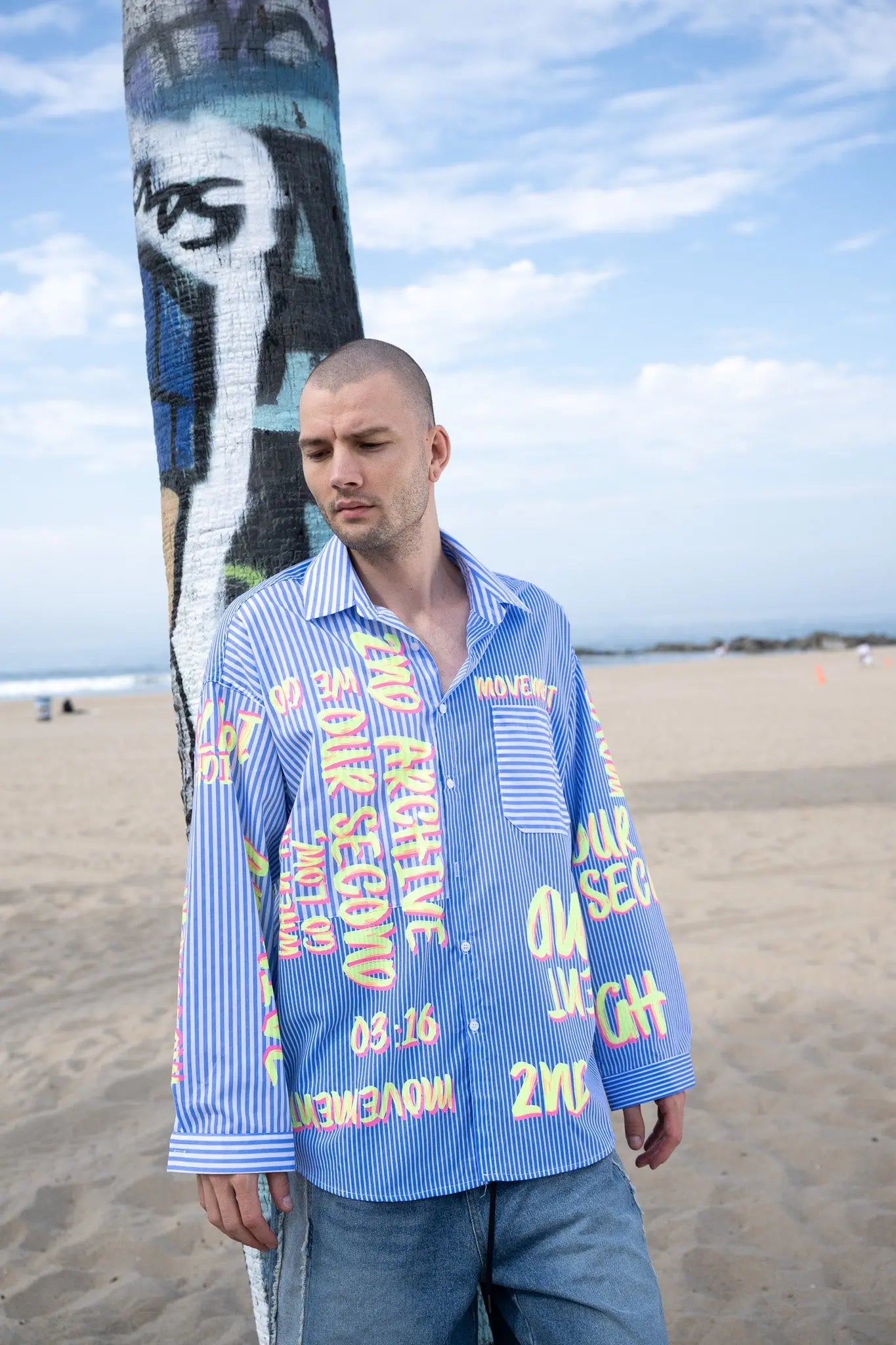 Hand-Printed Shirt MaybeCrazy