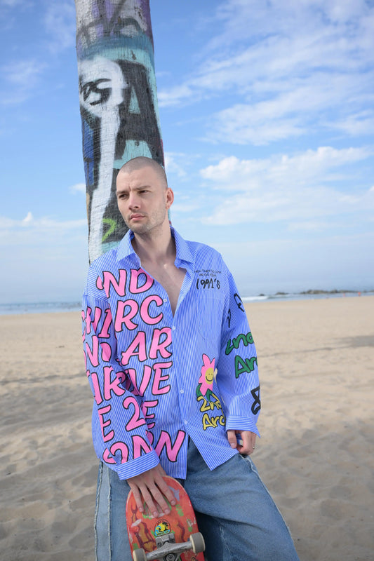 Hand-Printed Shirt MaybeCrazy