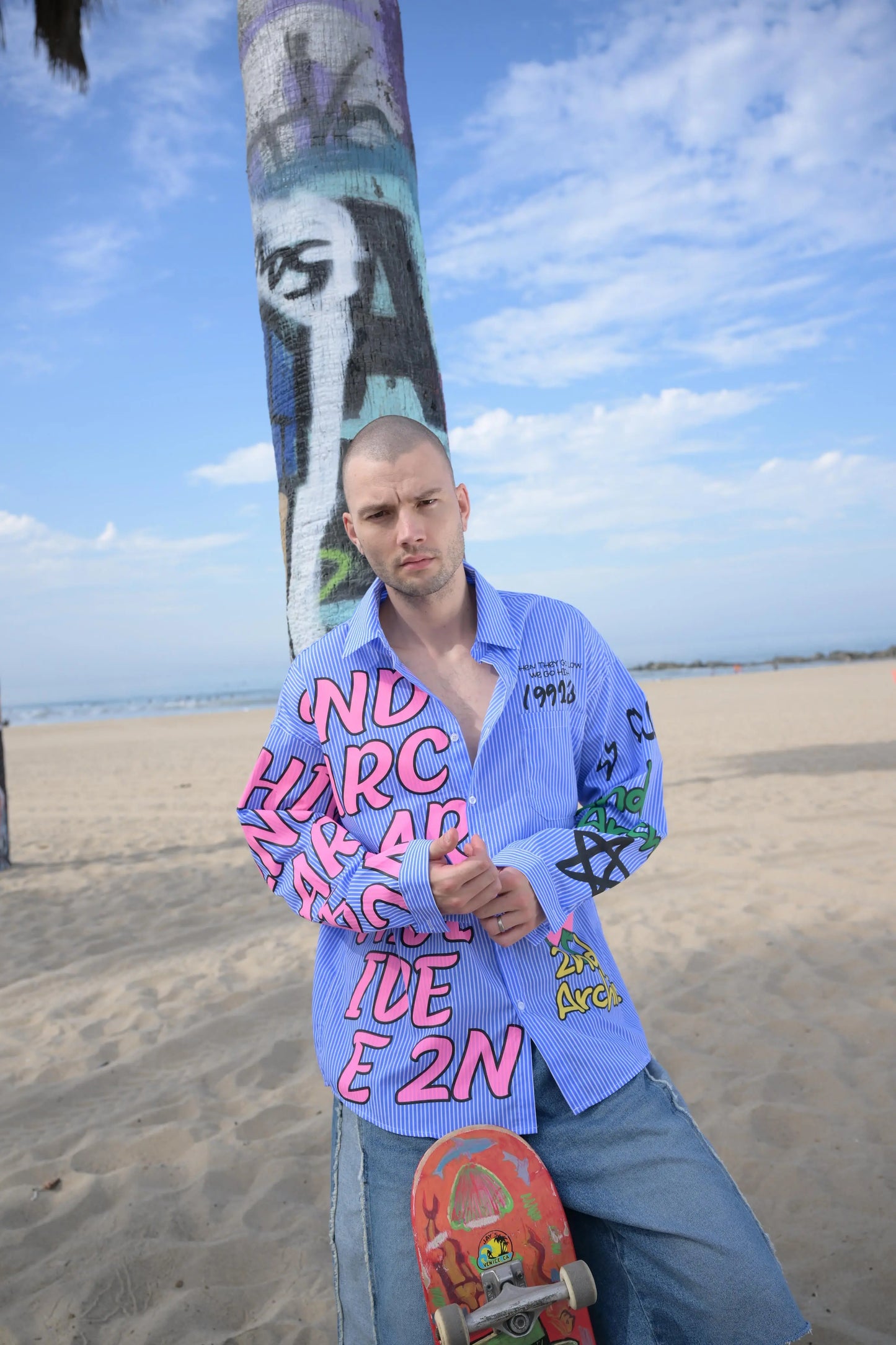 Hand-Printed Shirt MaybeCrazy
