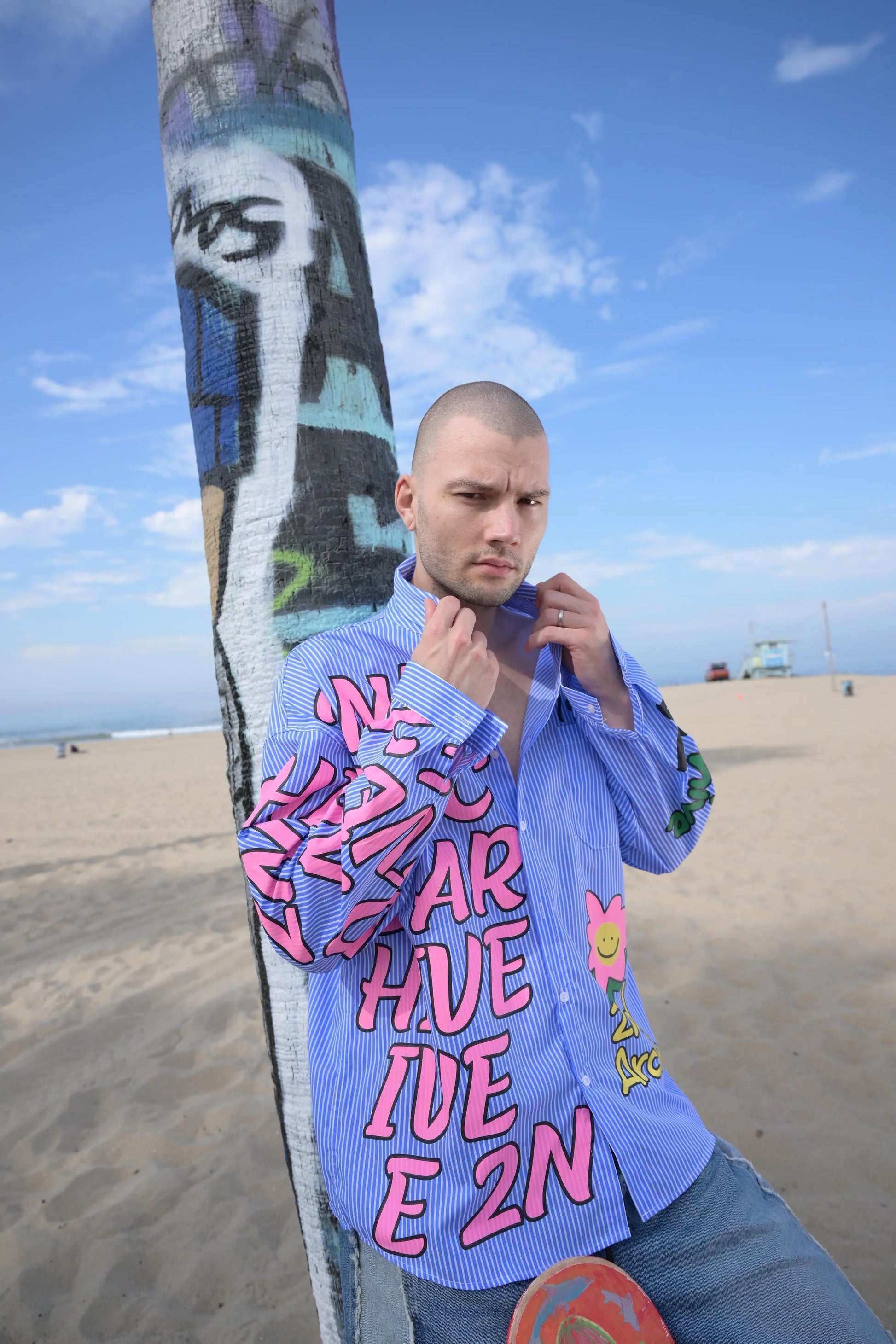 Hand-Printed Shirt MaybeCrazy
