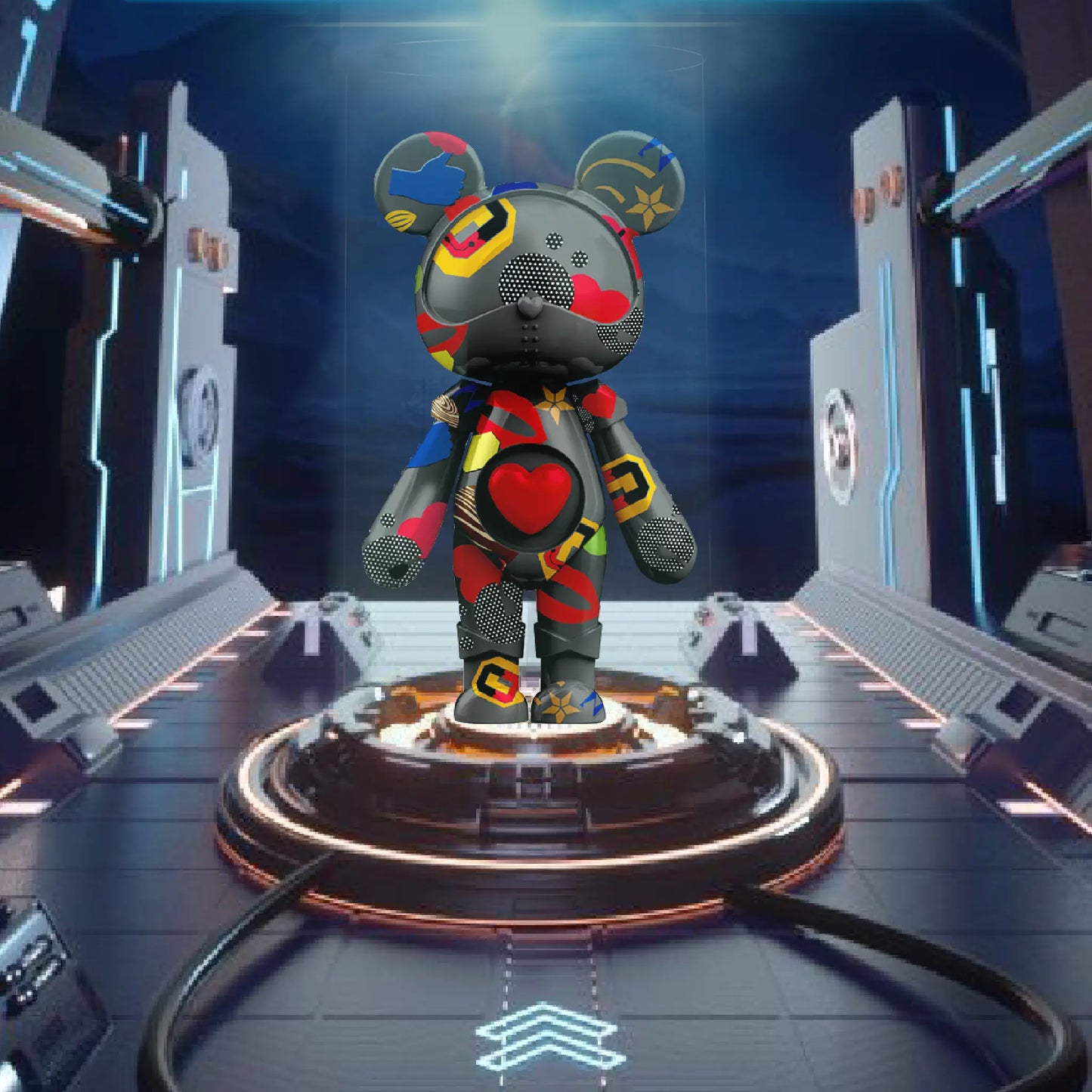 Maybe Crazy Monster Graffiti Model 335MM Maybe Crazy Monster